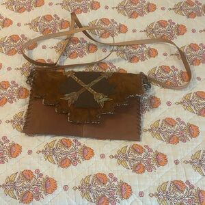 Brown Leather Crossbody Bag